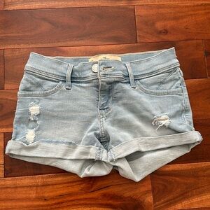 Low-Rise Denim Shorts